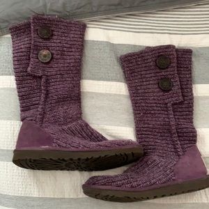 UGGS cardi knit in plum